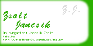 zsolt jancsik business card